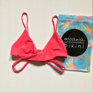 Moana Bikini - Ollie Wrap Top Coral